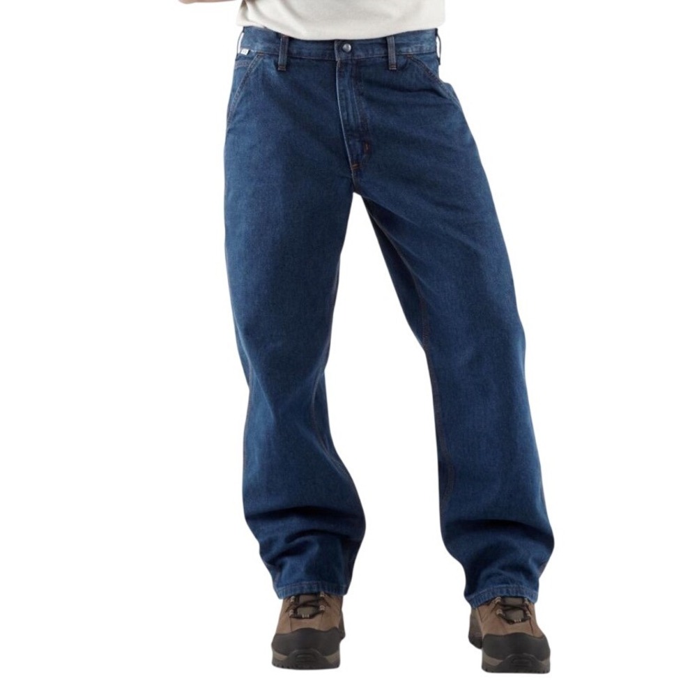 Carhartt FR Flame Resistant Loose Fit Utility Jean Dark Blue BD0013-FRM 50x34